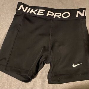 Nike Black Training Shorts with White Logo